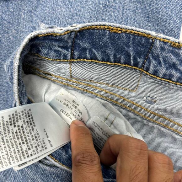 Levi’s 514 Straight Fit Jeans Blue Men’s Size 38x30 Light Distressed Vintage - Picture 5 of 8